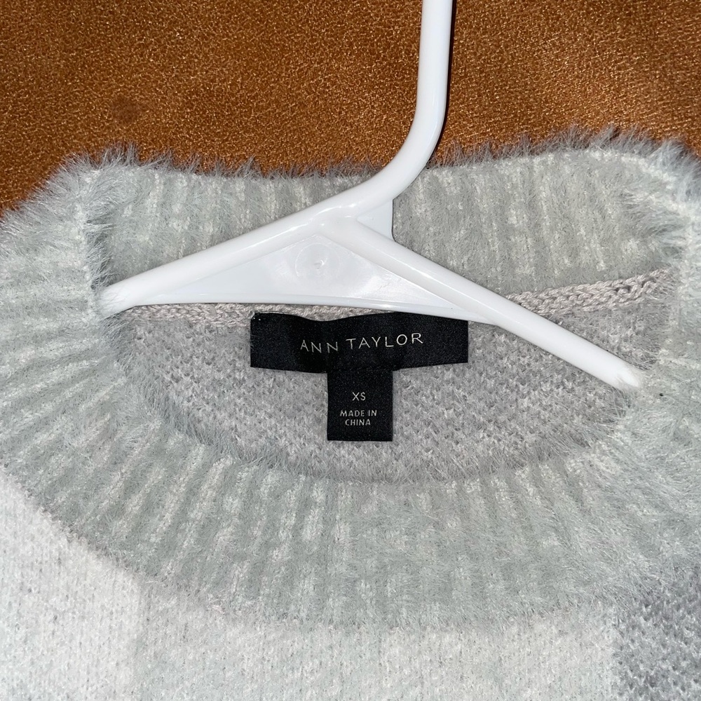 Ann Taylor Fuzzy Cozy Crew Neck Sweater - Picture 7 of 9